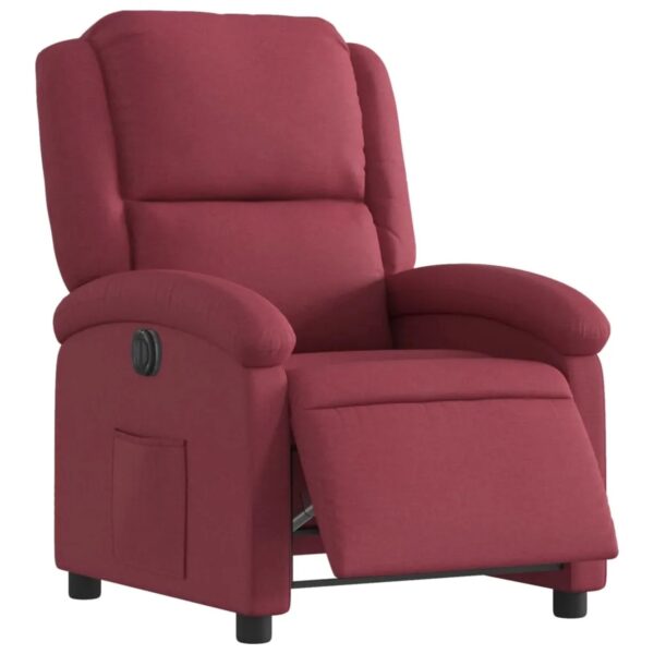 vidaXL Relaxsessel Elektrisch Weißrot Stoff Modell 26 vidaXL Relaxsessel Elektrisch Weißrot Stoff Modell 26