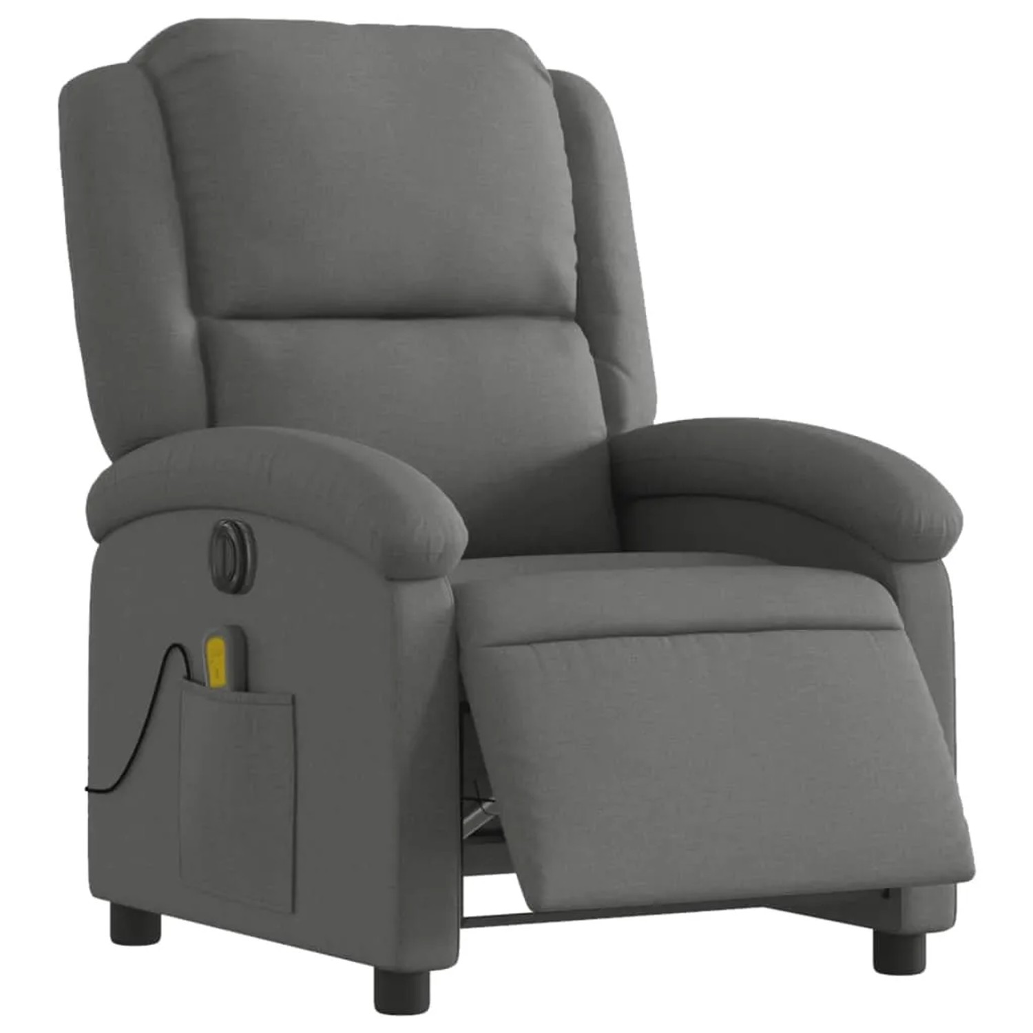 vidaXL Massagesessel Elektrisch Dunkelgrau Samt Modell 7