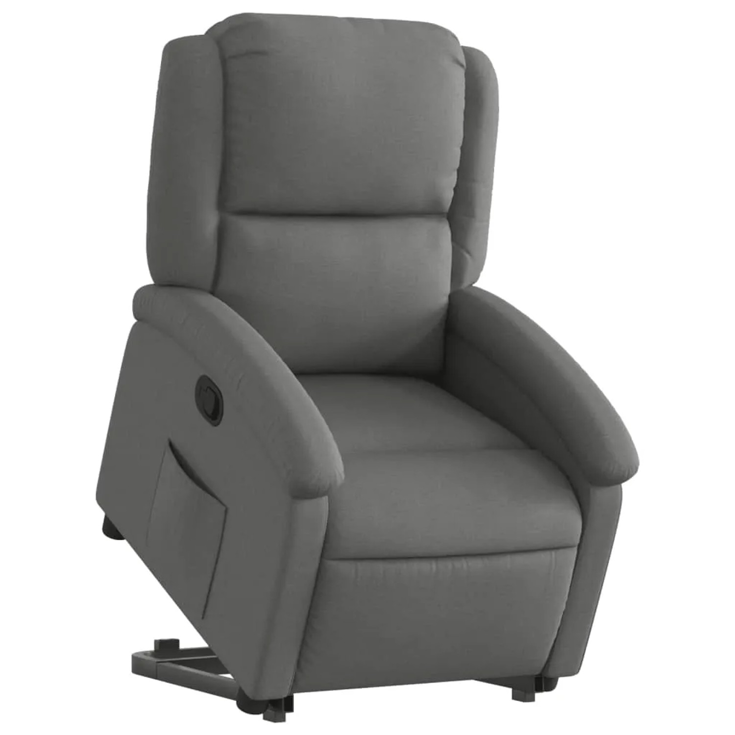 vidaXL Relaxsessel mit Aufstehhilfe Dunkelgrau Stoff Modell 8