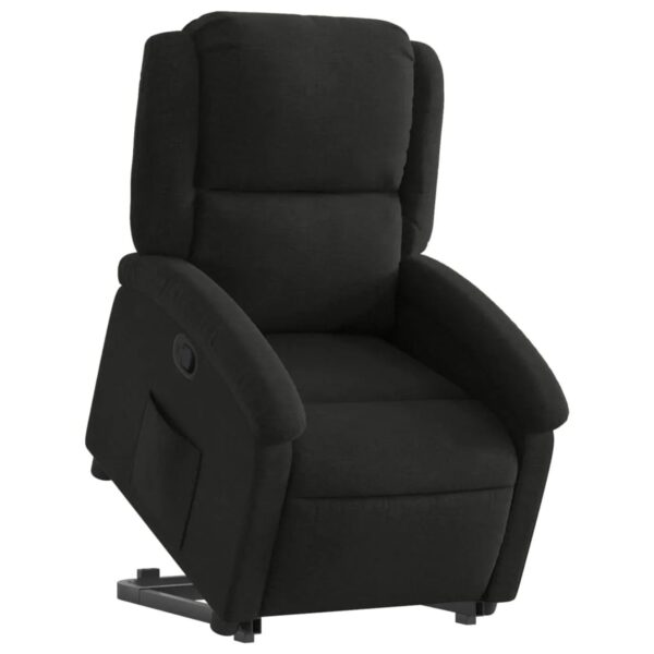 vidaXL Relaxsessel mit Aufstehhilfe Schwarz Stoff Modell 15 vidaXL Relaxsessel mit Aufstehhilfe Schwarz Stoff Modell 15
