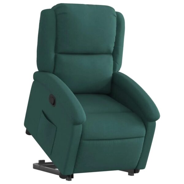 vidaXL Relaxsessel mit Aufstehhilfe Dunkelgrün Stoff Modell 16