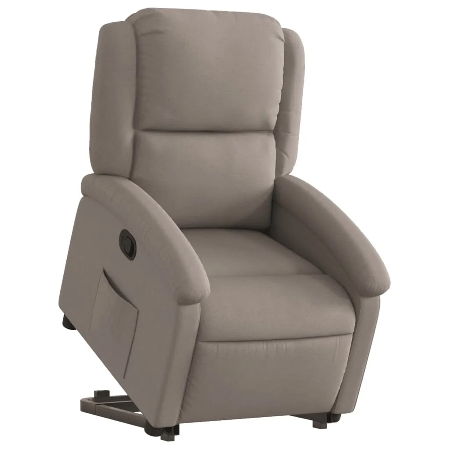 vidaXL Relaxsessel mit Aufstehhilfe Taupe Stoff Modell 21