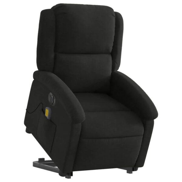 vidaXL Elektrischer Massagesessel mit Aufstehhilfe Schwarz Stoff Modell 5