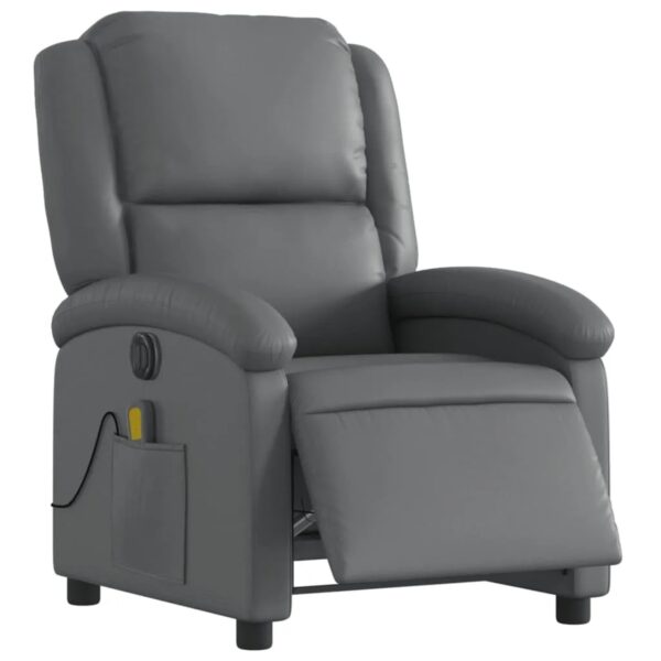 vidaXL Massagesessel Elektrisch Grau Kunstleder Modell 2