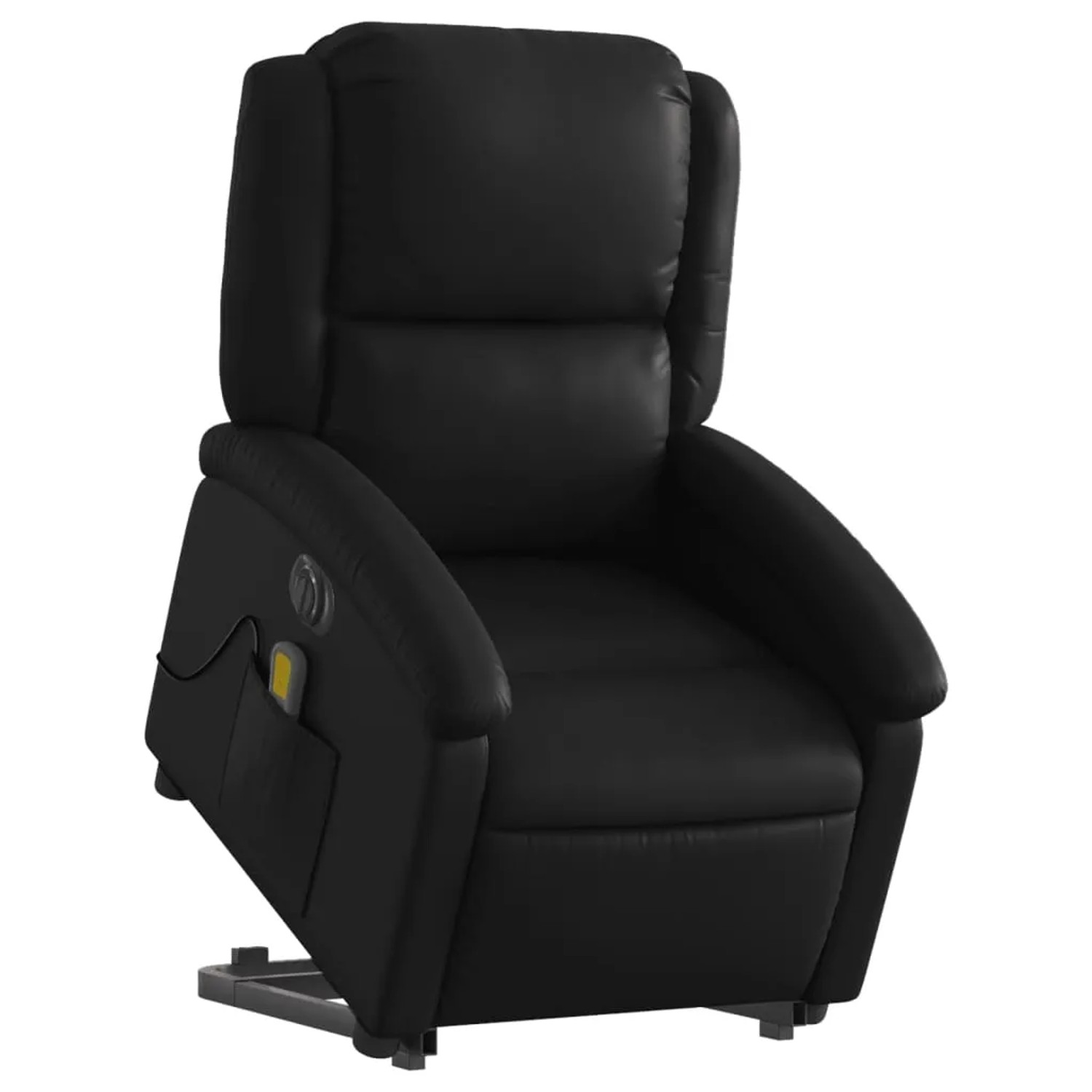 vidaXL Massagesessel mit Aufstehhilfe Elektrisch Schwarz Kunstleder Modell 10