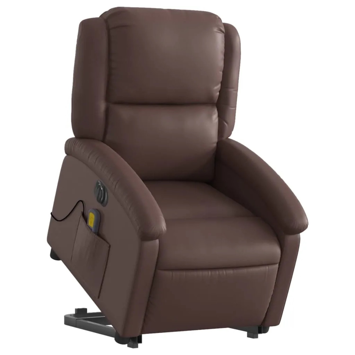 vidaXL Massagesessel mit Aufstehhilfe Elektrisch Braun Kunstleder Modell 5
