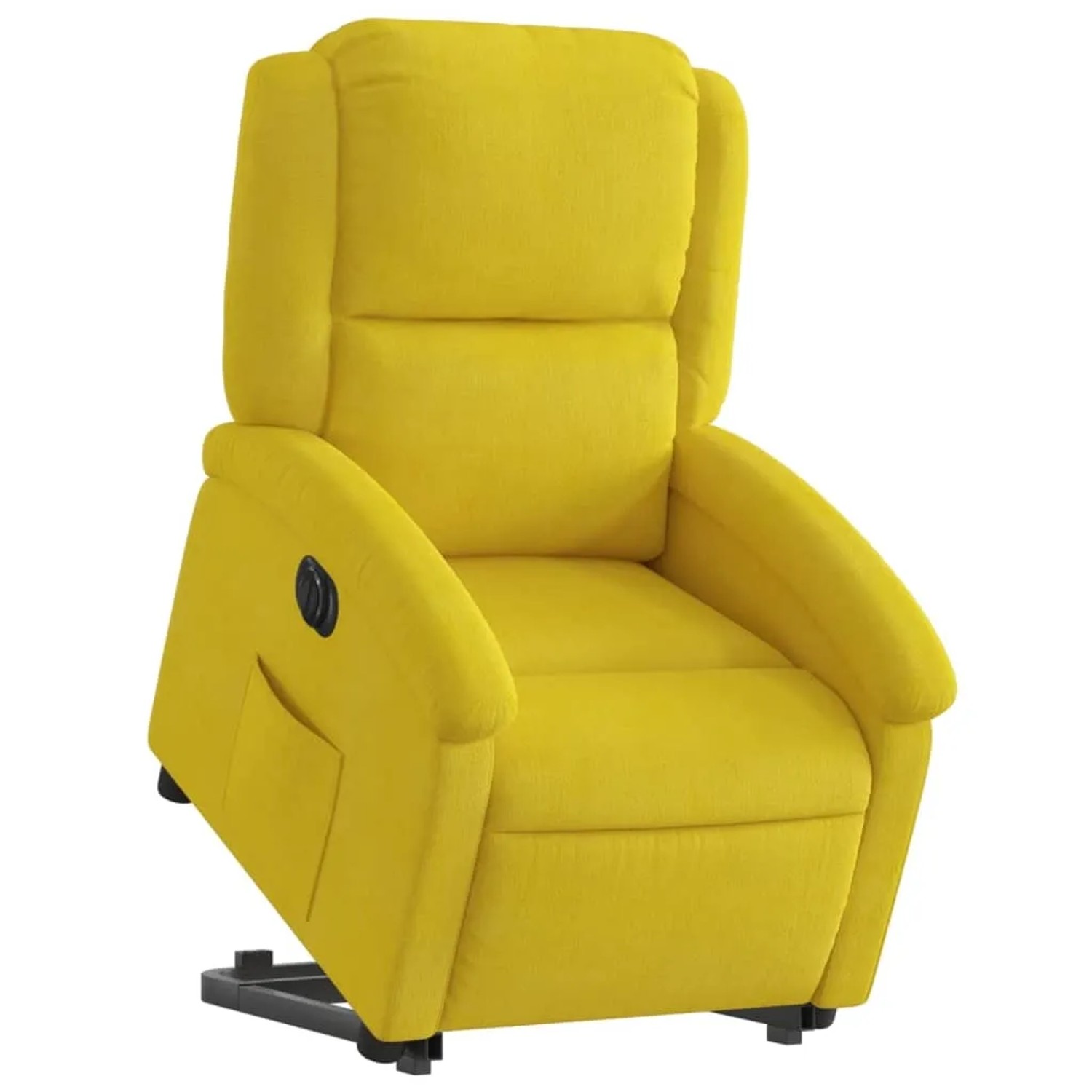 vidaXL Relaxsessel mit Aufstehhilfe Elektrisch Gelb Samt Modell 1