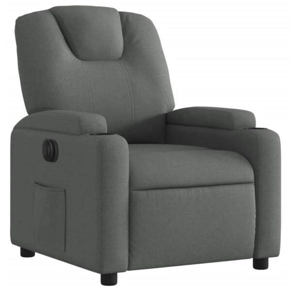 vidaXL Relaxsessel Elektrisch Dunkelgrau Stoff Modell 41