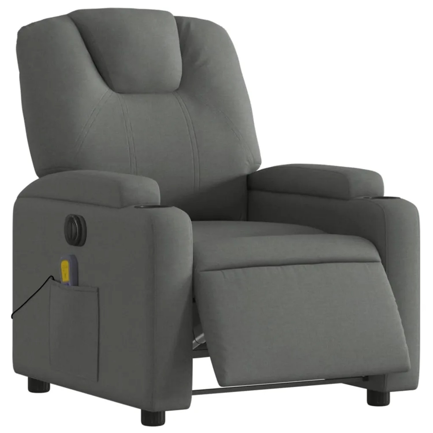 vidaXL Massagesessel Elektrisch Dunkelgrau Samt Modell 11