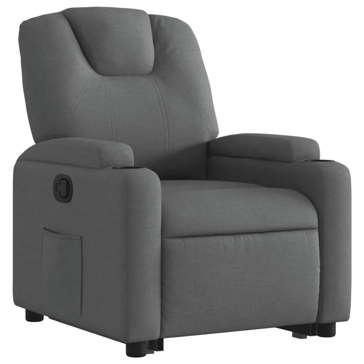 vidaXL Relaxsessel mit Aufstehhilfe Dunkelgrau Stoff Modell 20