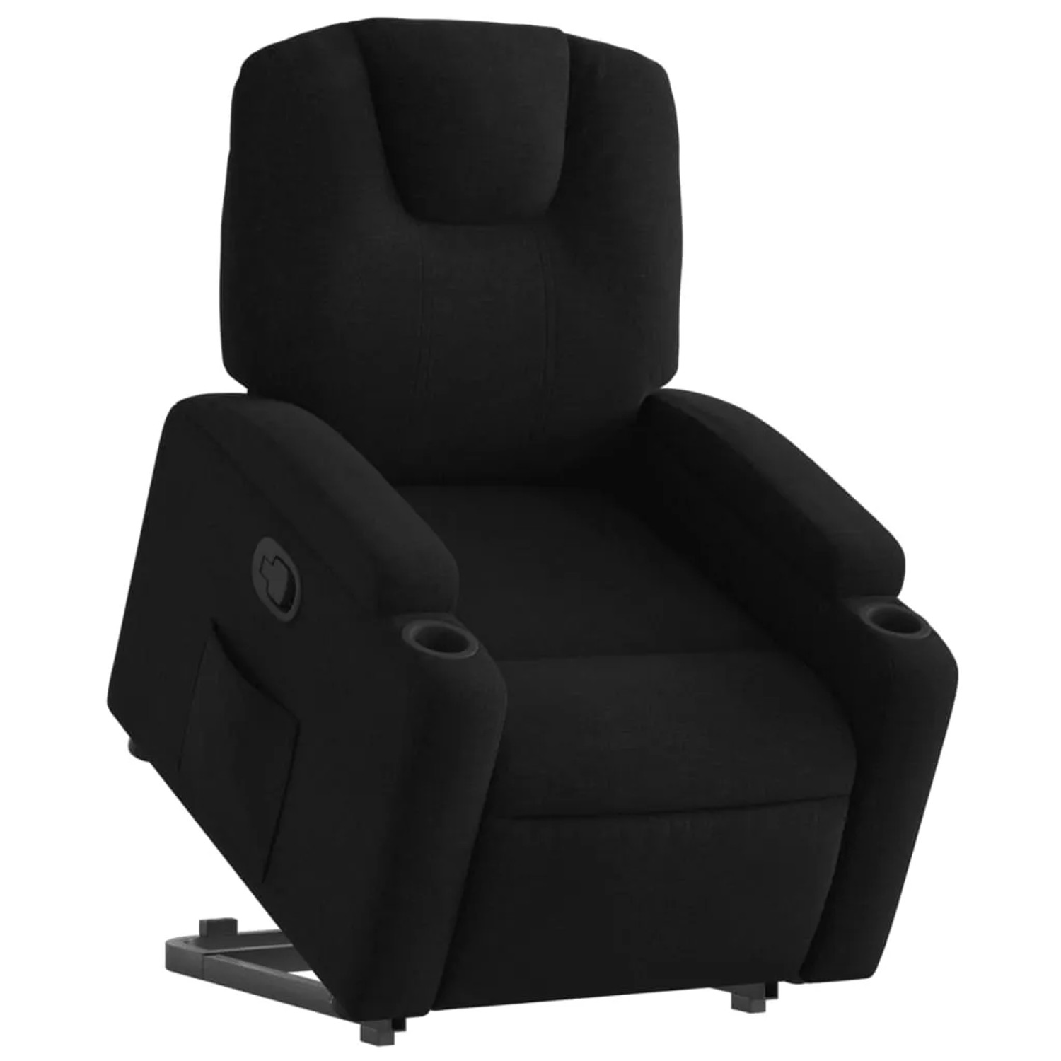vidaXL Relaxsessel mit Aufstehhilfe Schwarz Stoff Modell 12