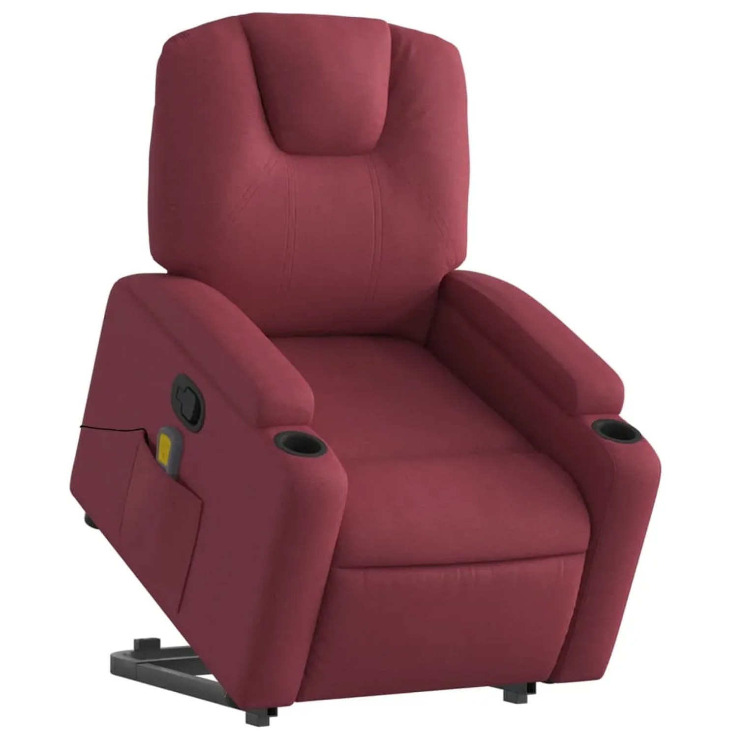 vidaXL Massagesessel mit Aufstehhilfe Weißrot Stoff Modell 1