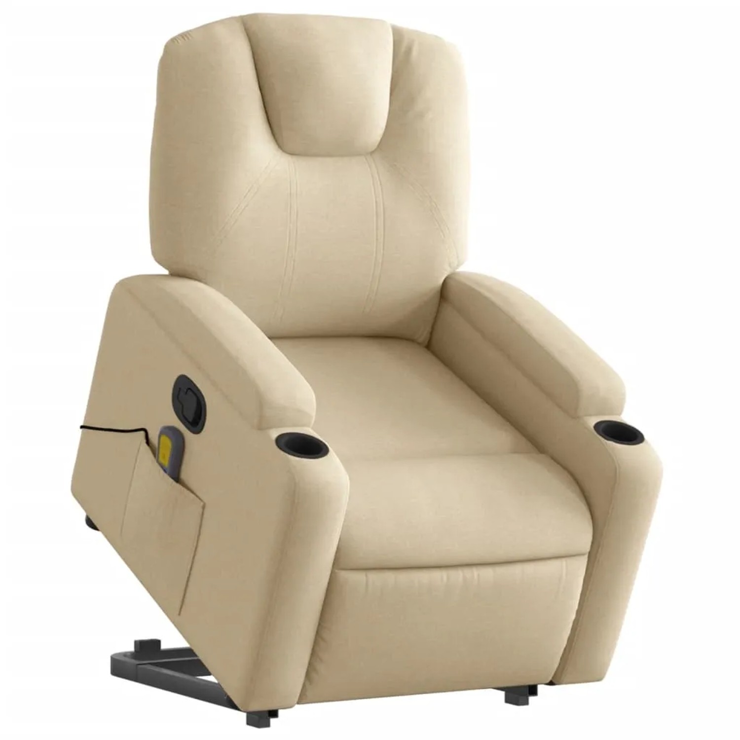 vidaXL Massagesessel mit Aufstehhilfe Creme Stoff Modell 10