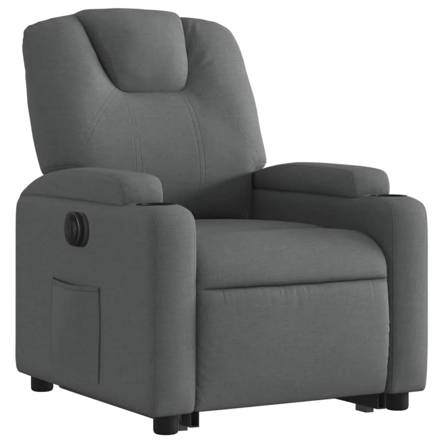 vidaXL Relaxsessel mit Aufstehhilfe Elektrisch Dunkelgrau Stoff Modell 15