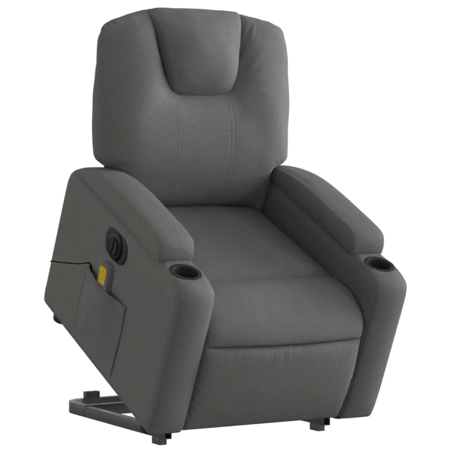 vidaXL Elektrischer Massagesessel mit Aufstehhilfe Dunkelgrau Stoff Modell 2