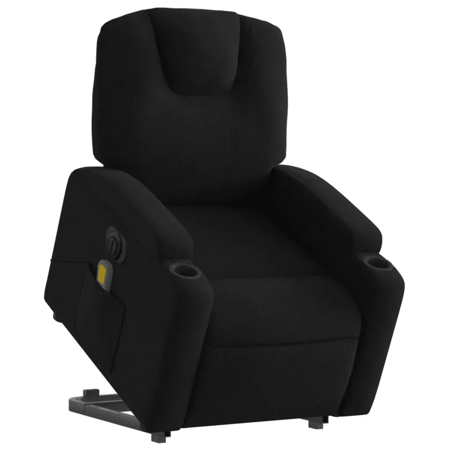 vidaXL Elektrischer Massagesessel mit Aufstehhilfe Schwarz Stoff Modell 12