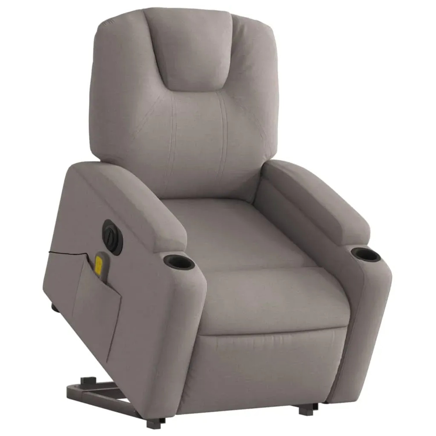 vidaXL Elektrischer Massagesessel mit Aufstehhilfe Taupe Stoff Modell 11
