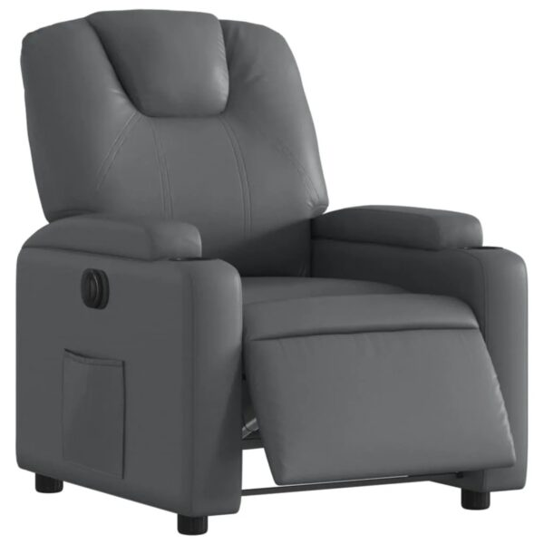 vidaXL Relaxsessel Elektrisch Grau Kunstleder Modell 17