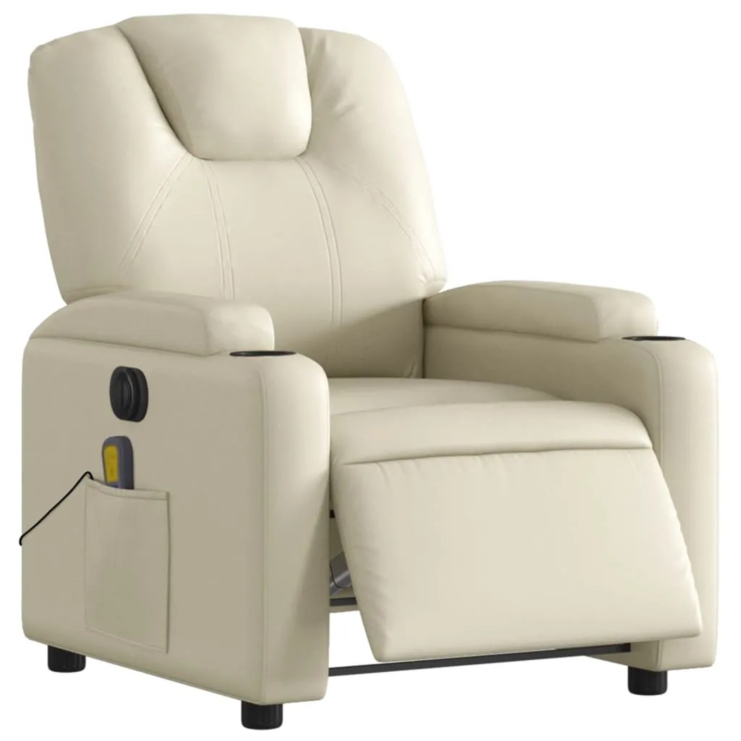 vidaXL Massagesessel Elektrisch Creme Kunstleder Modell 7