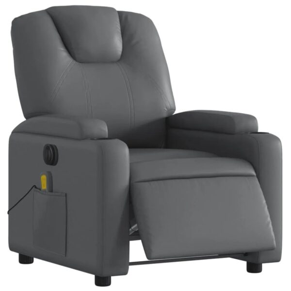 vidaXL Massagesessel Elektrisch Grau Kunstleder Modell 7