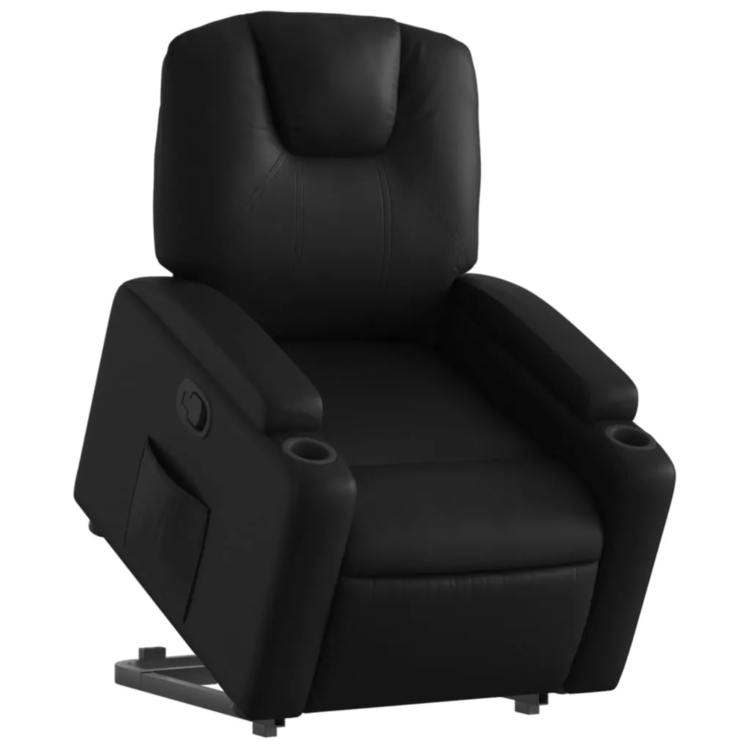 vidaXL Relaxsessel mit Aufstehhilfe Schwarz Kunstleder Modell 4