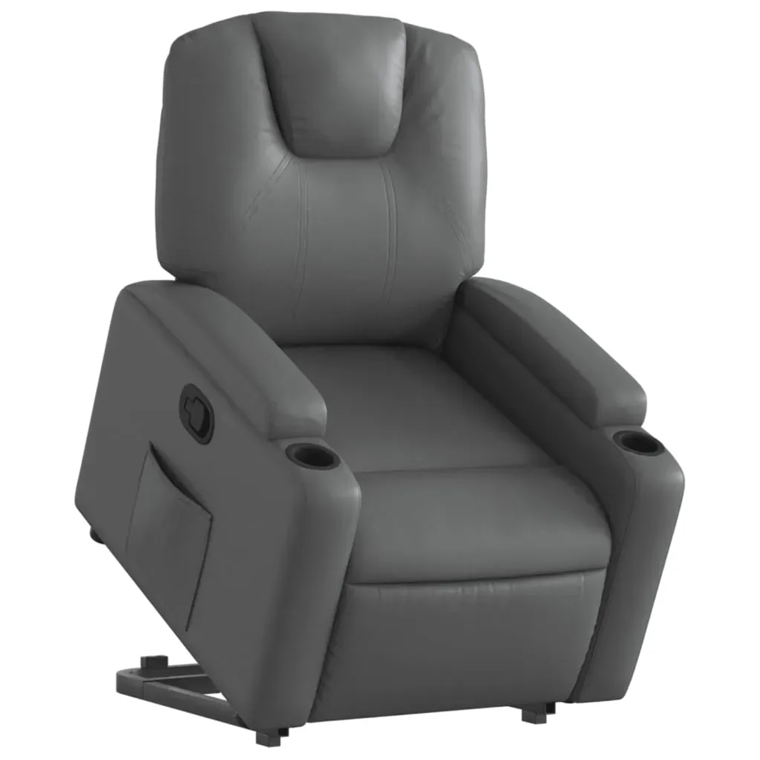 vidaXL Relaxsessel mit Aufstehhilfe Grau Kunstleder Modell 12
