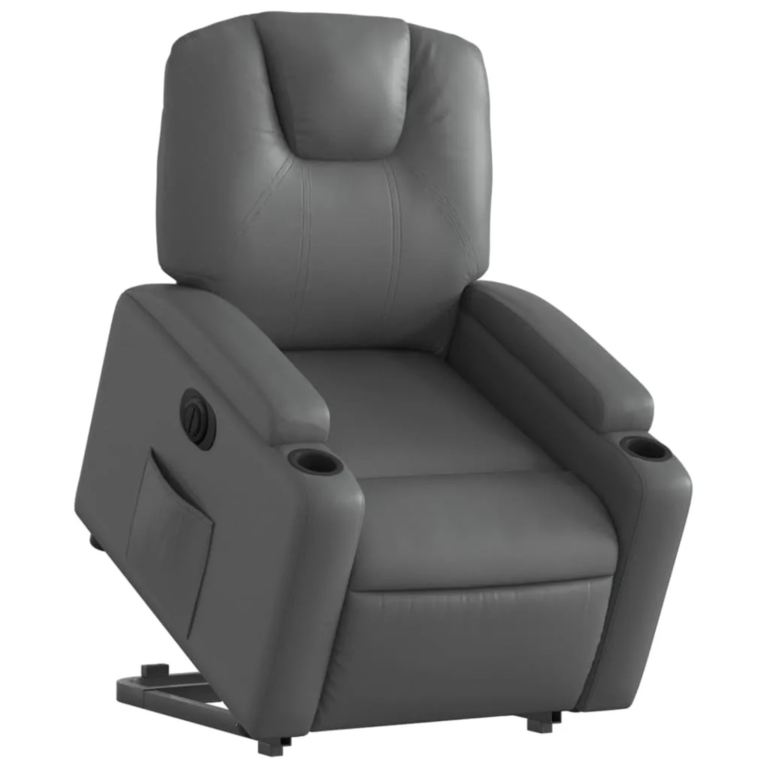 vidaXL Relaxsessel mit Aufstehhilfe Elektrisch Grau Kunstleder Modell 2
