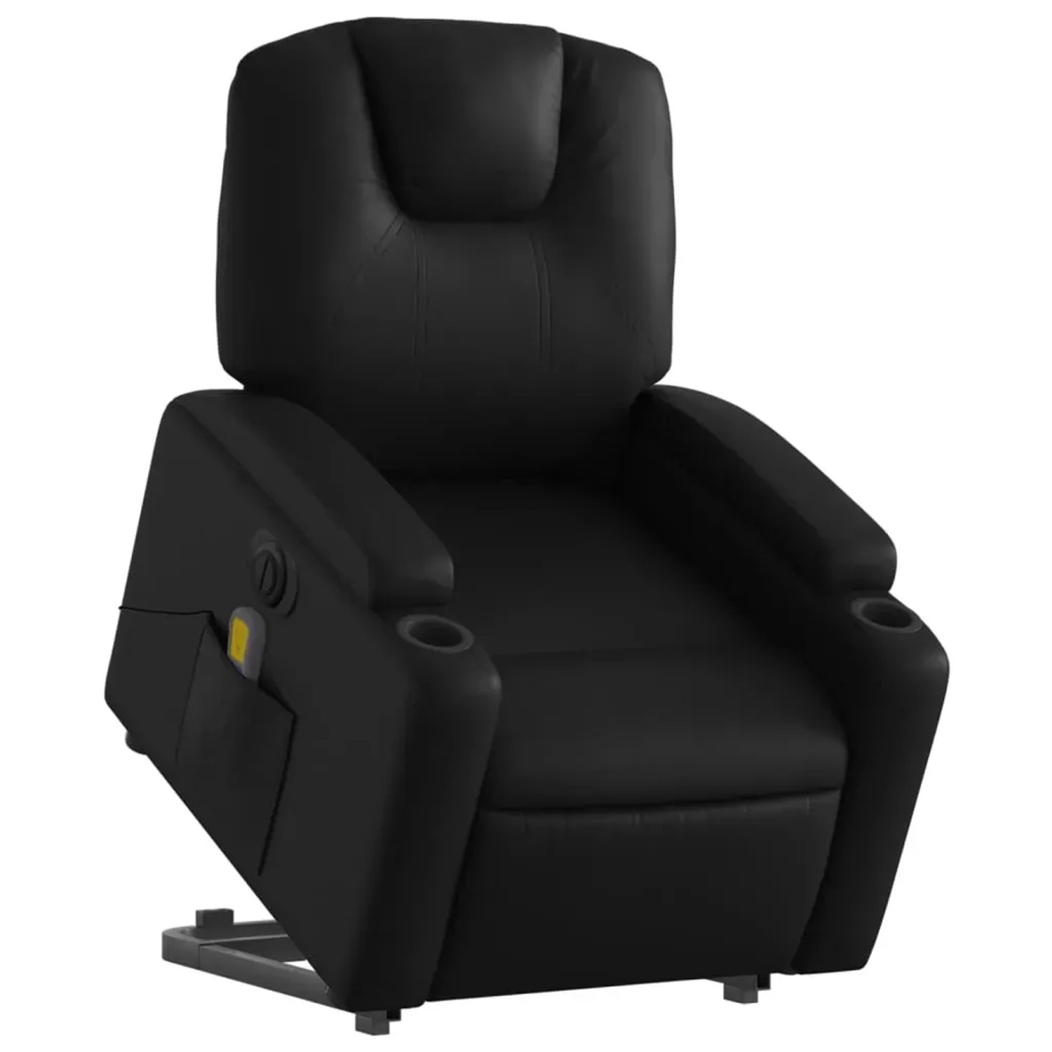 vidaXL Massagesessel mit Aufstehhilfe Elektrisch Schwarz Kunstleder Modell 1