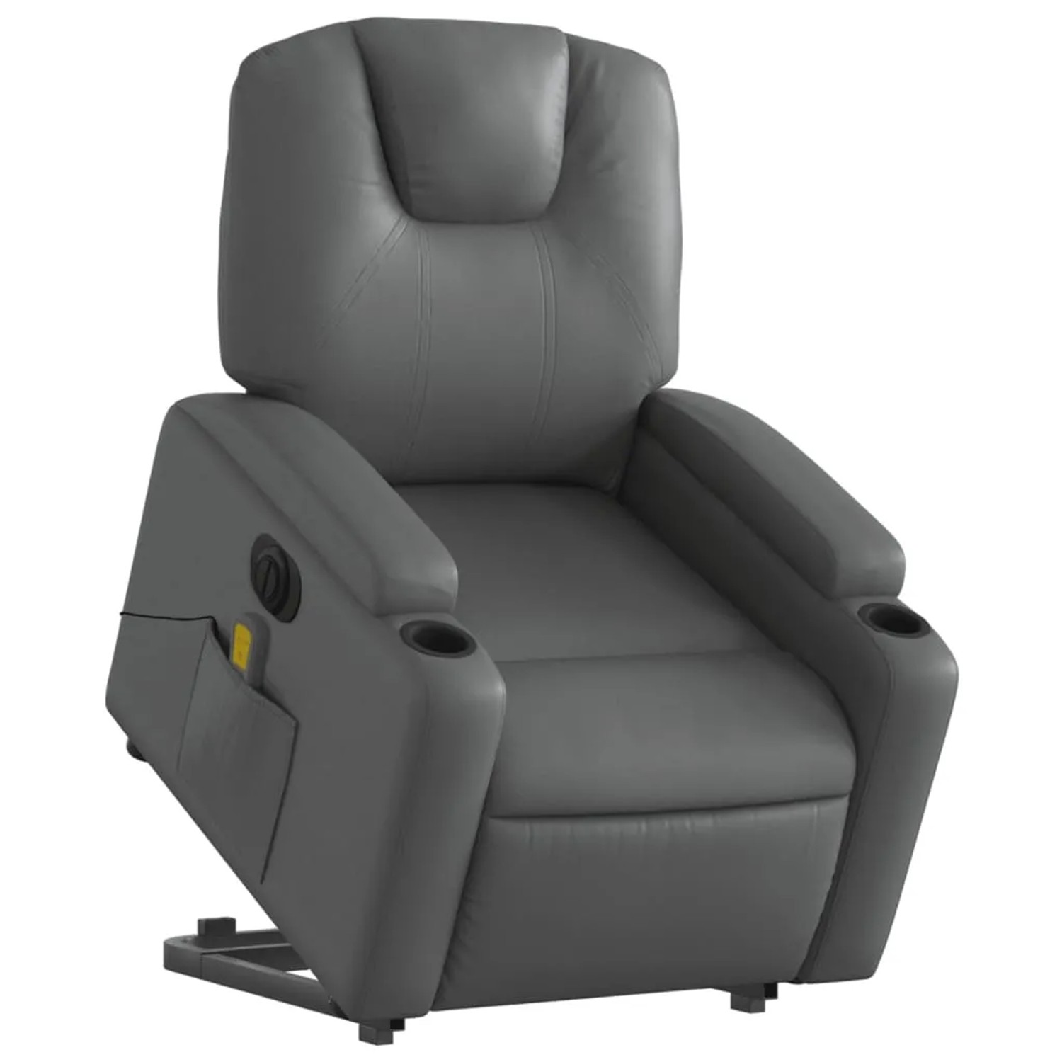 vidaXL Massagesessel mit Aufstehhilfe Elektrisch Grau Kunstleder Modell 7