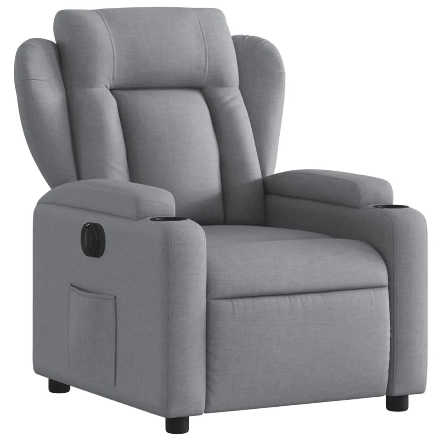 vidaXL Relaxsessel Elektrisch Hellgrau Stoff Modell 33