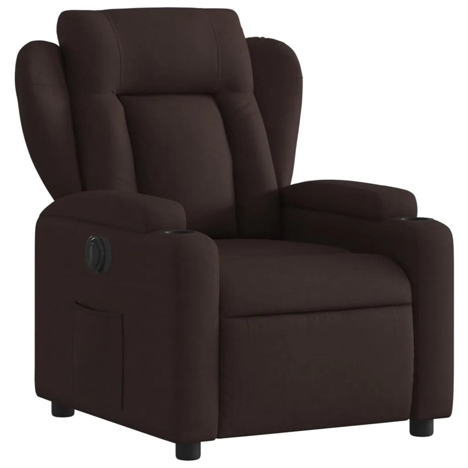 vidaXL Relaxsessel Elektrisch Dunkelbraun Stoff Modell 22