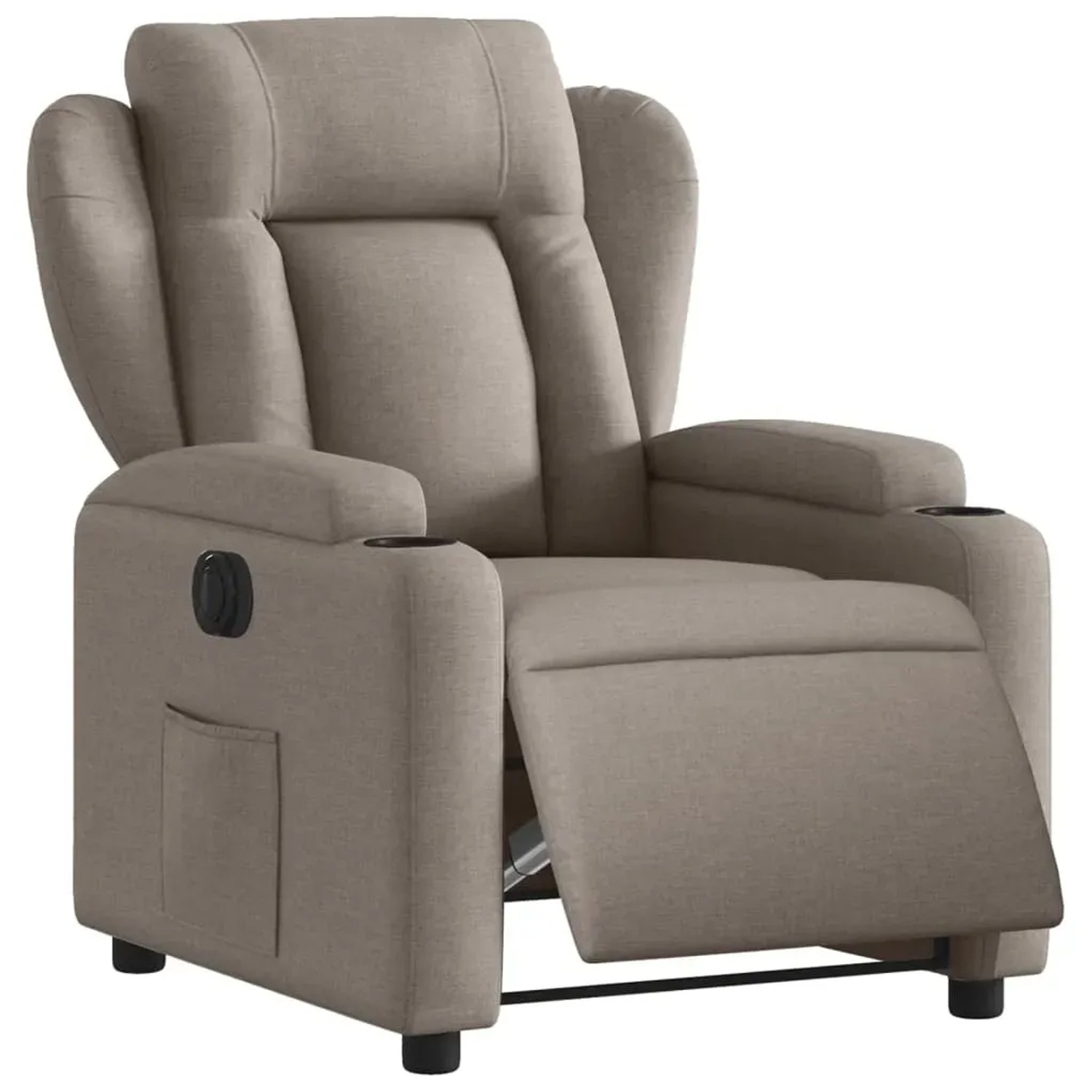 vidaXL Relaxsessel Elektrisch Taupe Stoff Modell 29
