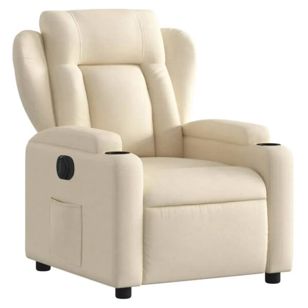 vidaXL Relaxsessel Elektrisch Creme Stoff Modell 24