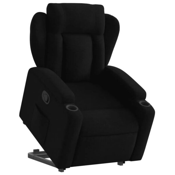 vidaXL Relaxsessel mit Aufstehhilfe Schwarz Stoff Modell 18