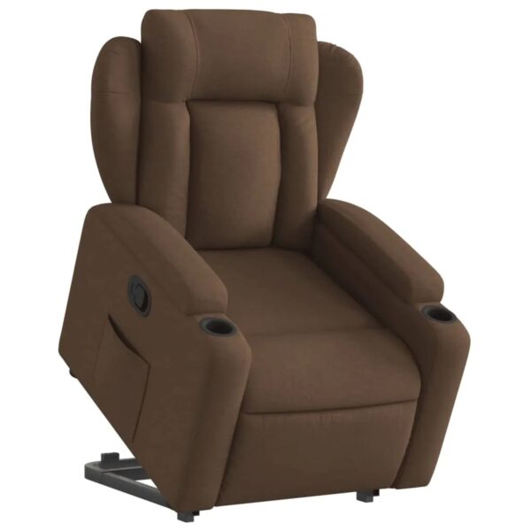 vidaXL Relaxsessel mit Aufstehhilfe Braun Stoff Modell 17