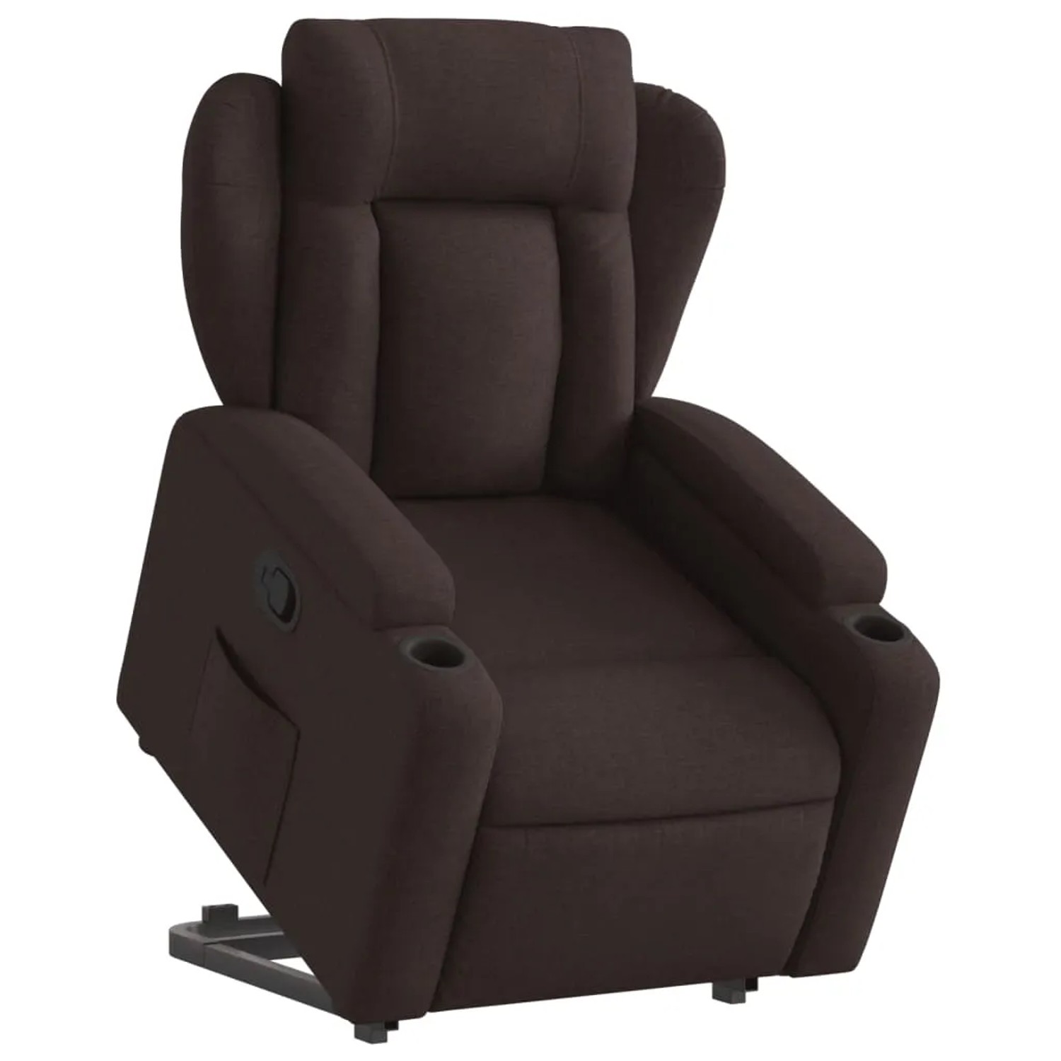 vidaXL Relaxsessel mit Aufstehhilfe Dunkelbraun Stoff Modell 15