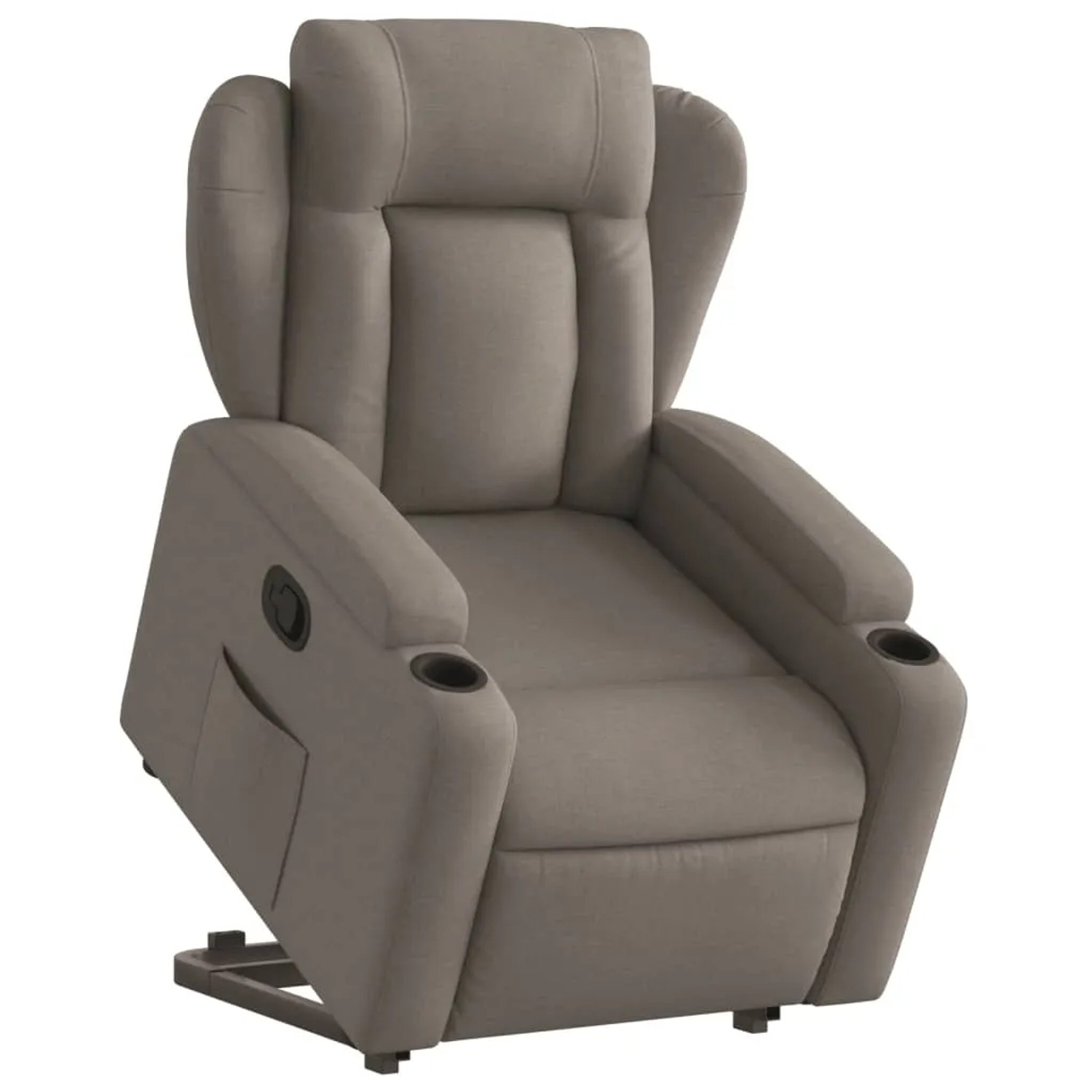 vidaXL Relaxsessel mit Aufstehhilfe Taupe Stoff Modell 22