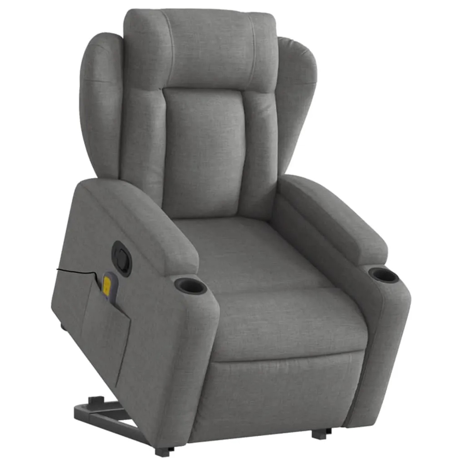 vidaXL Massagesessel mit Aufstehhilfe Dunkelgrau Samt Modell 7