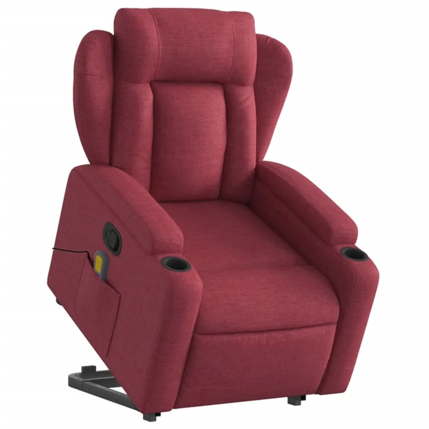 vidaXL Massagesessel mit Aufstehhilfe Weißrot Stoff Modell 4