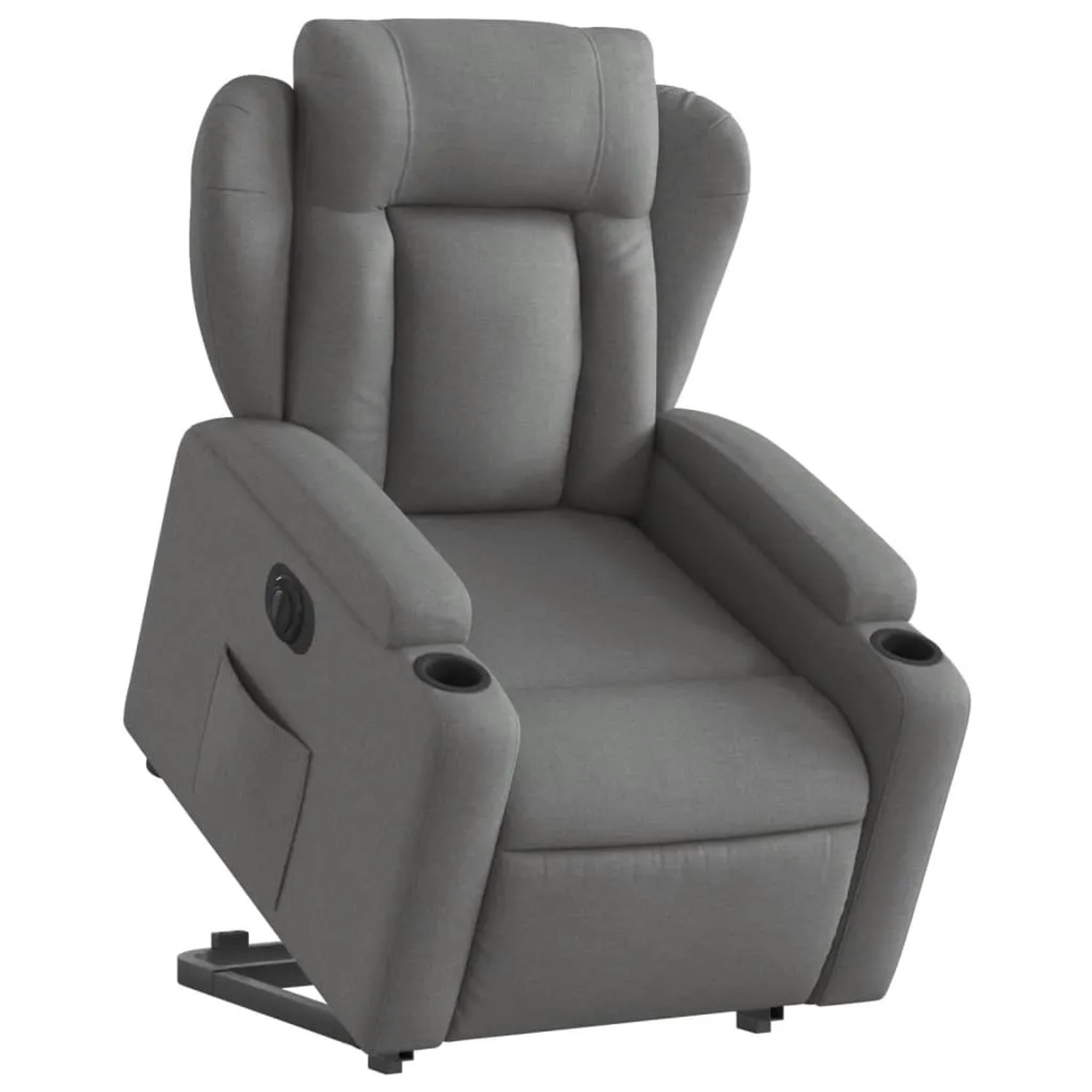 vidaXL Relaxsessel mit Aufstehhilfe Elektrisch Dunkelgrau Stoff Modell 7