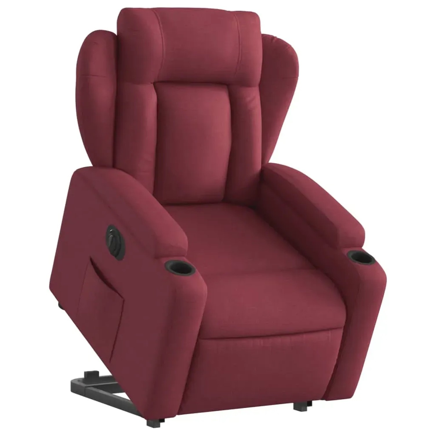 vidaXL Relaxsessel mit Aufstehhilfe Elektrisch Weißrot Stoff Modell 1