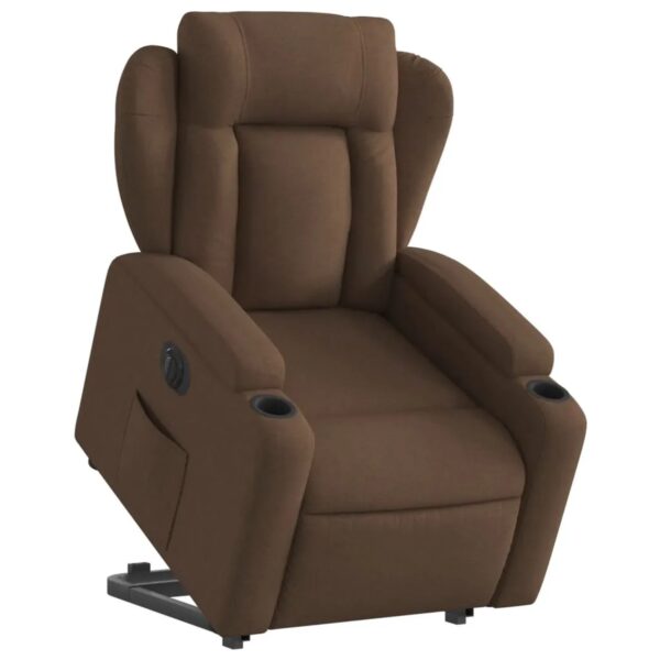vidaXL Relaxsessel mit Aufstehhilfe Elektrisch Braun Stoff Modell 3 vidaXL Relaxsessel mit Aufstehhilfe Elektrisch Braun Stoff Modell 3