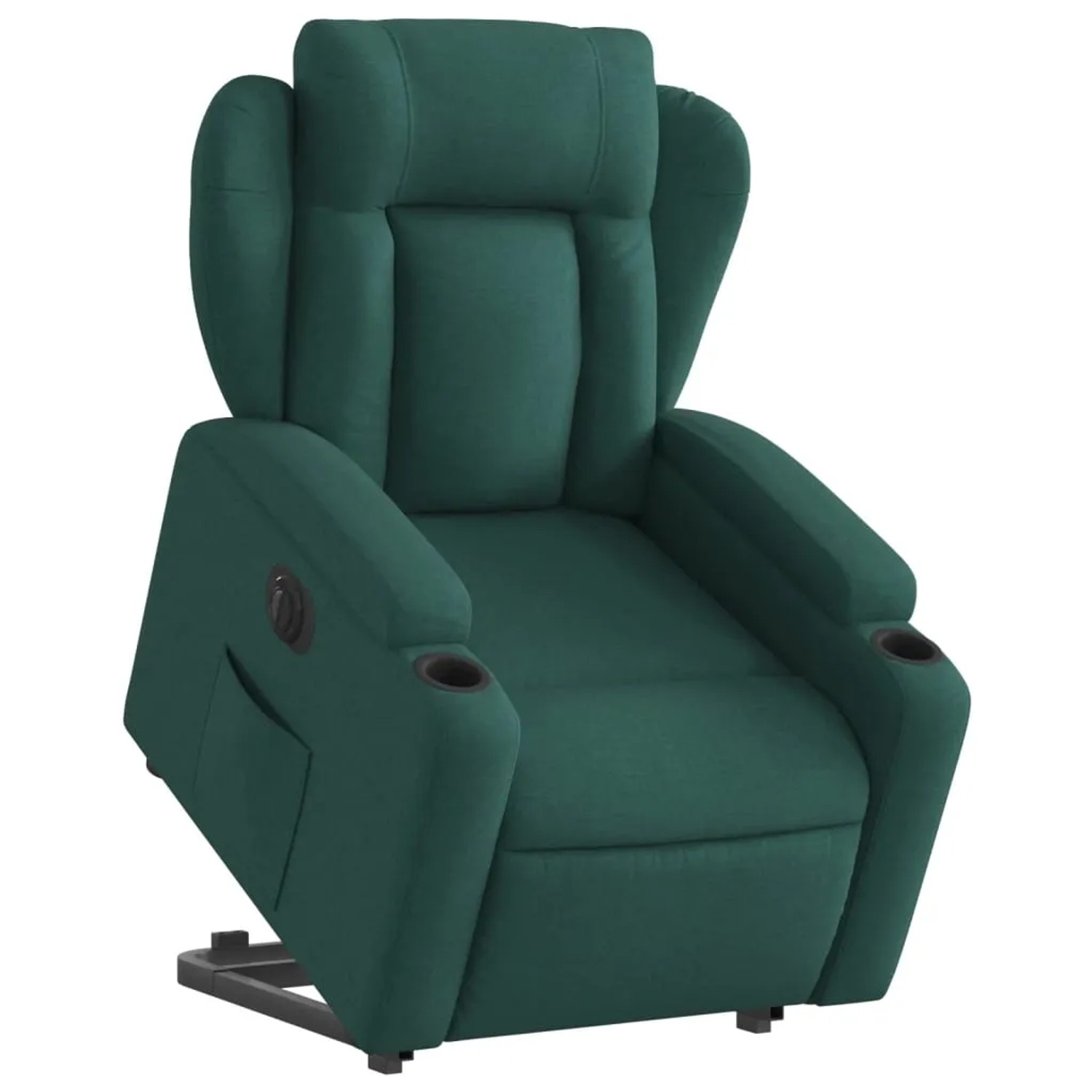 vidaXL Relaxsessel mit Aufstehhilfe Elektrisch Dunkelgrün Stoff Modell 2