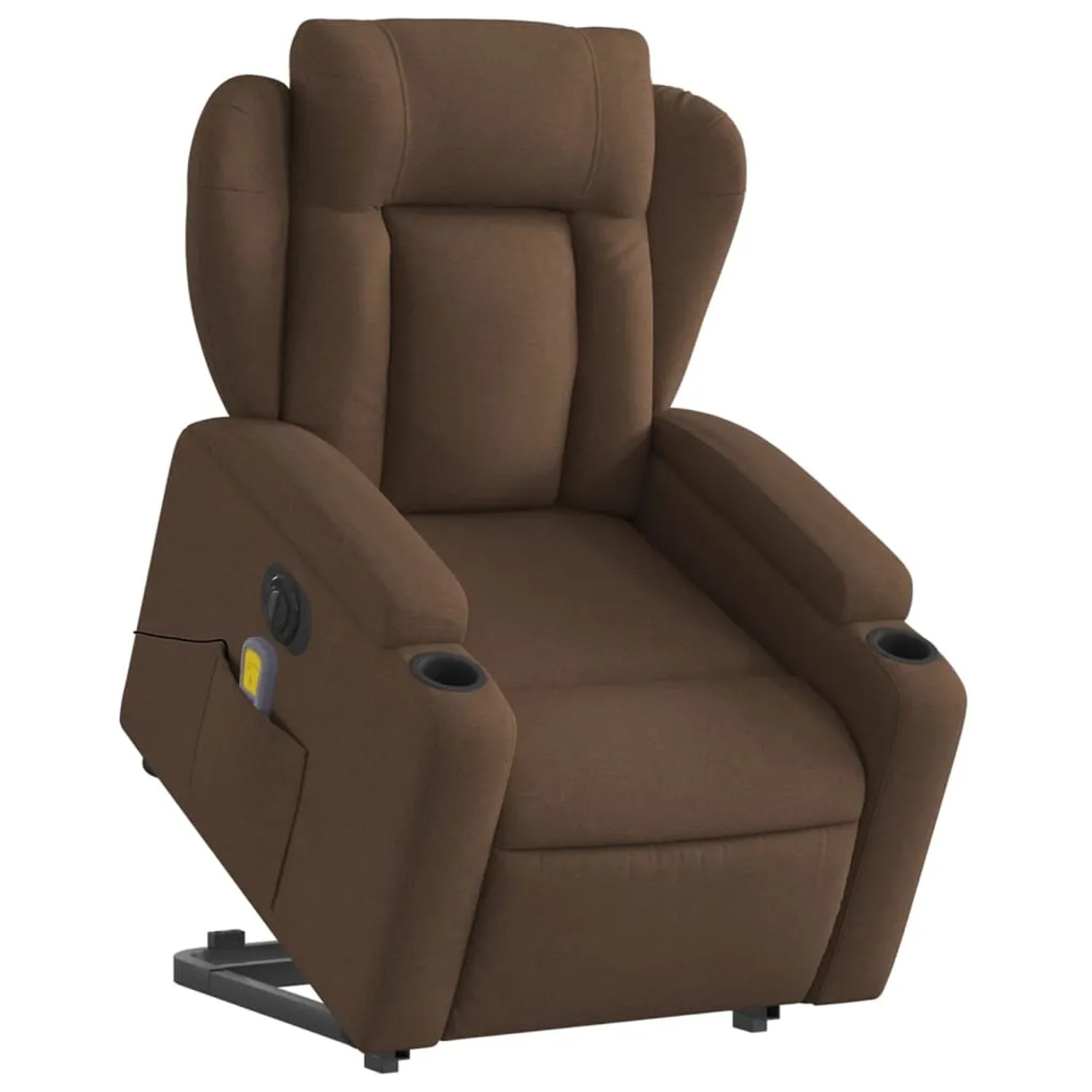 vidaXL Elektrischer Massagesessel mit Aufstehhilfe Braun Stoff Modell 11