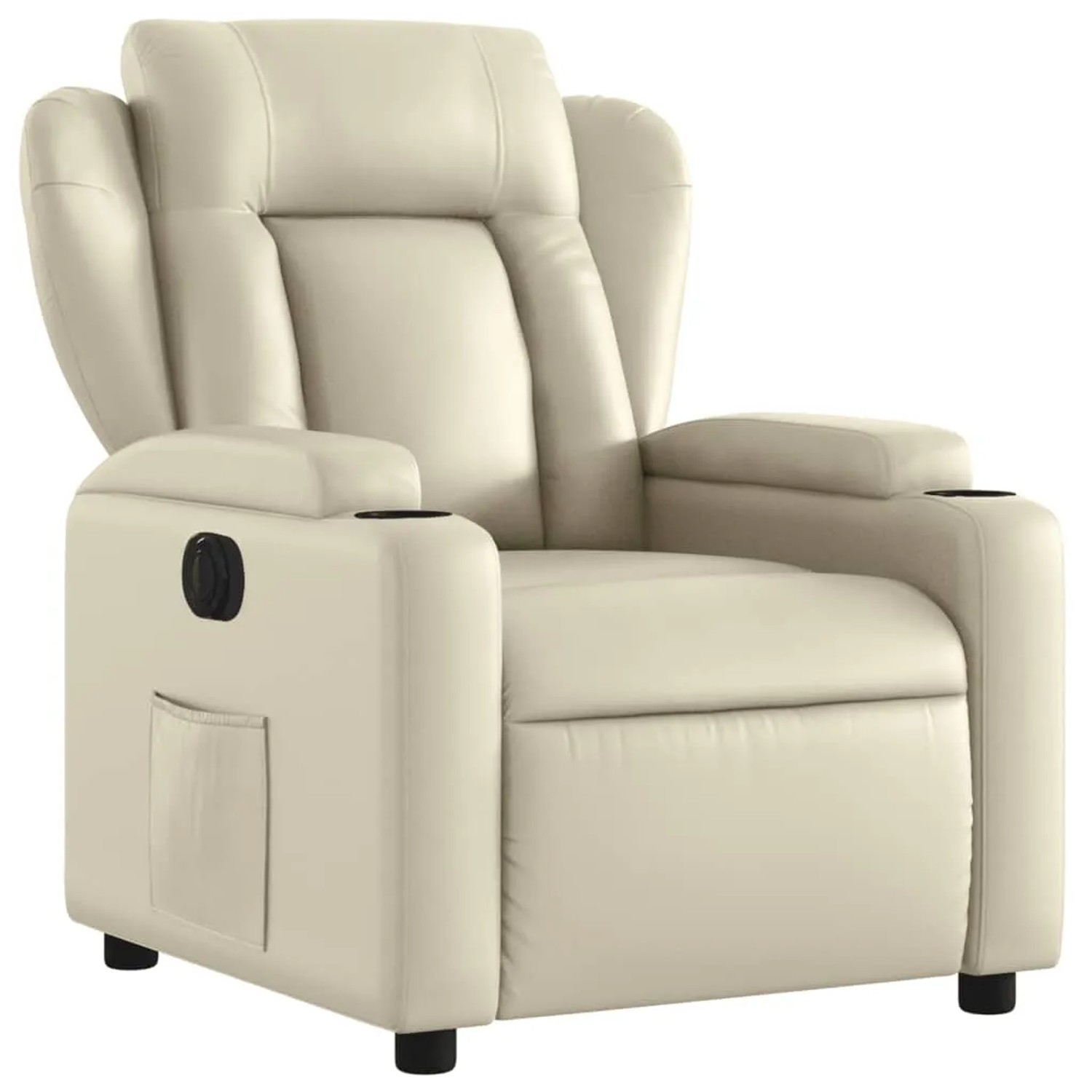 vidaXL Relaxsessel Elektrisch Creme Kunstleder Modell 18