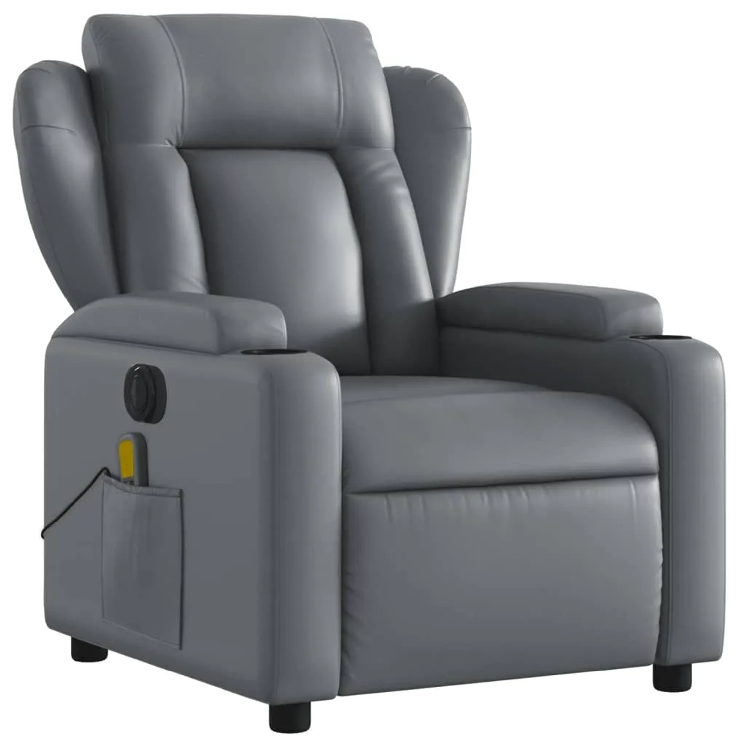 vidaXL Massagesessel Elektrisch Grau Kunstleder Modell 8