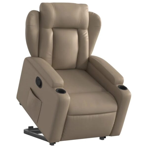 vidaXL Relaxsessel mit Aufstehhilfe Cappuccino-Braun Kunstleder Modell 8 vidaXL Relaxsessel mit Aufstehhilfe Cappuccino-Braun Kunstleder Modell 8
