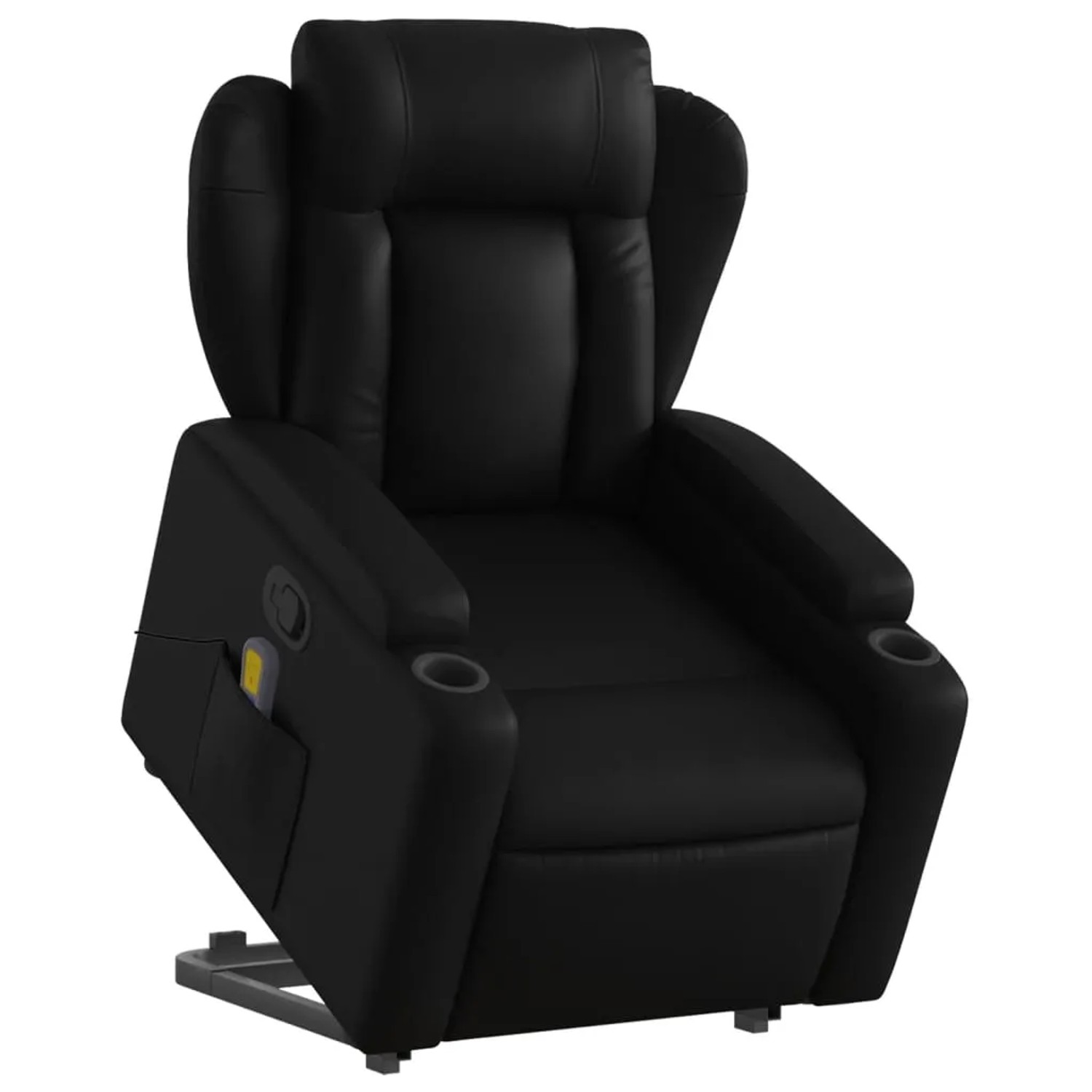 vidaXL Massagesessel mit Aufstehhilfe Schwarz Kunstleder Modell 10