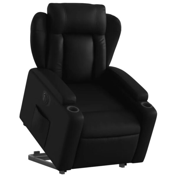vidaXL Relaxsessel mit Aufstehhilfe Elektrisch Schwarz Kunstleder Modell 7