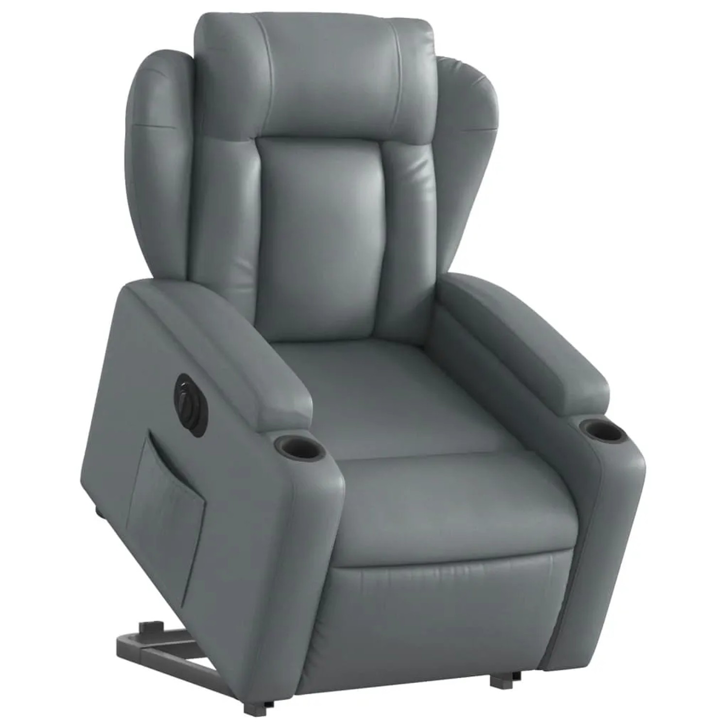 vidaXL Relaxsessel mit Aufstehhilfe Elektrisch Grau Kunstleder Modell 3